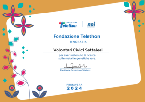 Attestato telethon