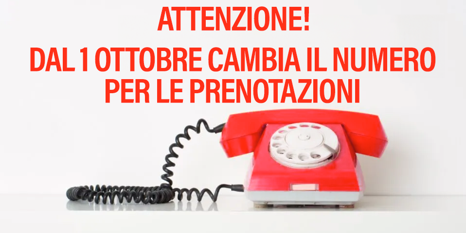 Cambio del numero per le prenotazioni